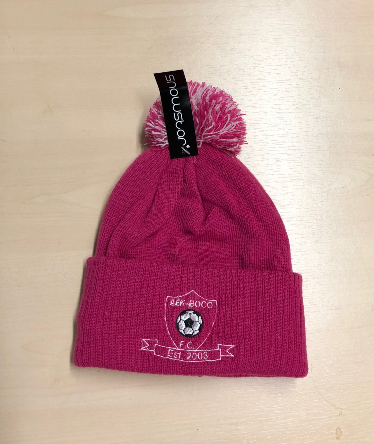 Aek Boco Adults Pink Aek Boco Beanie Hat