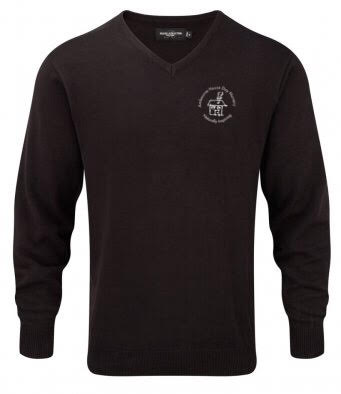 Amb House Russell Collection Cotton Acrylic V Neck Sweater