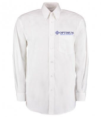 Optimum Drywall K105 LONG SLEEVE SHIRT WHITE