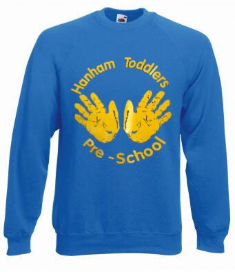 Hanham Toddlers SS8B Fruit of the Loom Kids Classic Raglan Sweatshirt