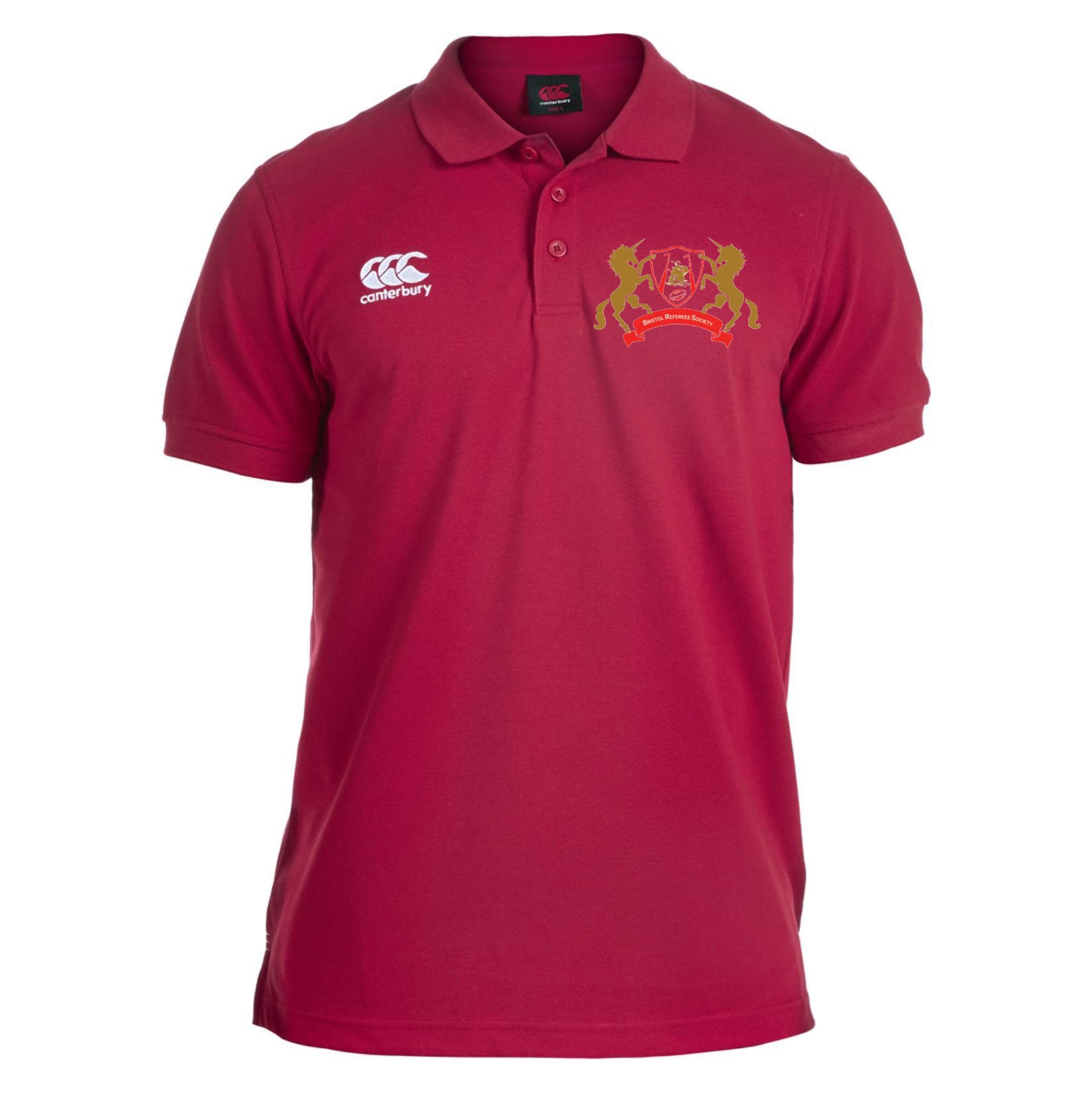 Bristol Ref Society CCC Waimak Polo Shirt Red