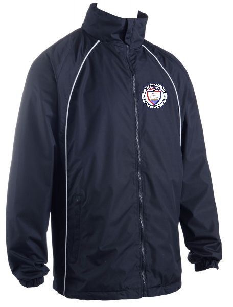 PORTISHEAD TOWN FC SHOWERPROOF JACKET BLACK