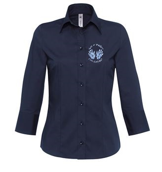 Hanham Toddlers SWT520 Women's Milano Poplin Long Sleeve Shirt