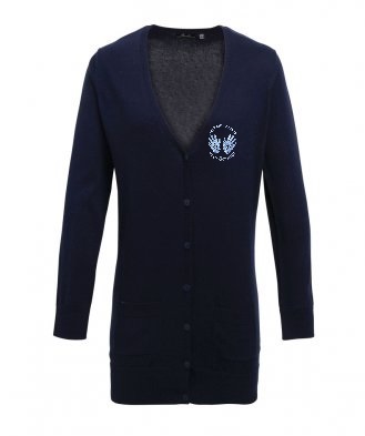 Hanham Toddlers PR698 Premier Ladies Long Line V Neck Cardigan