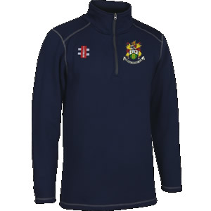 HANHAM CC 1/4 ZIP THERMO FLEECE - GRAY NICOLLS