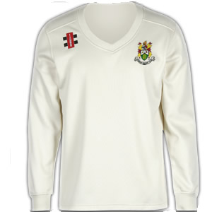 HANHAM CC JUNIOR LONG SLEEVED VELOCITY SWEATER - GRAY NICOLLS