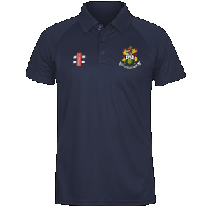 HANHAM CC JUNIOR MATRIX POLO SHIRT - GRAY NICOLLS