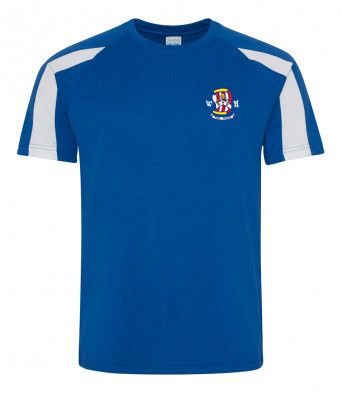 WBAC Royal/White Contrast S/S Running T-Shirt