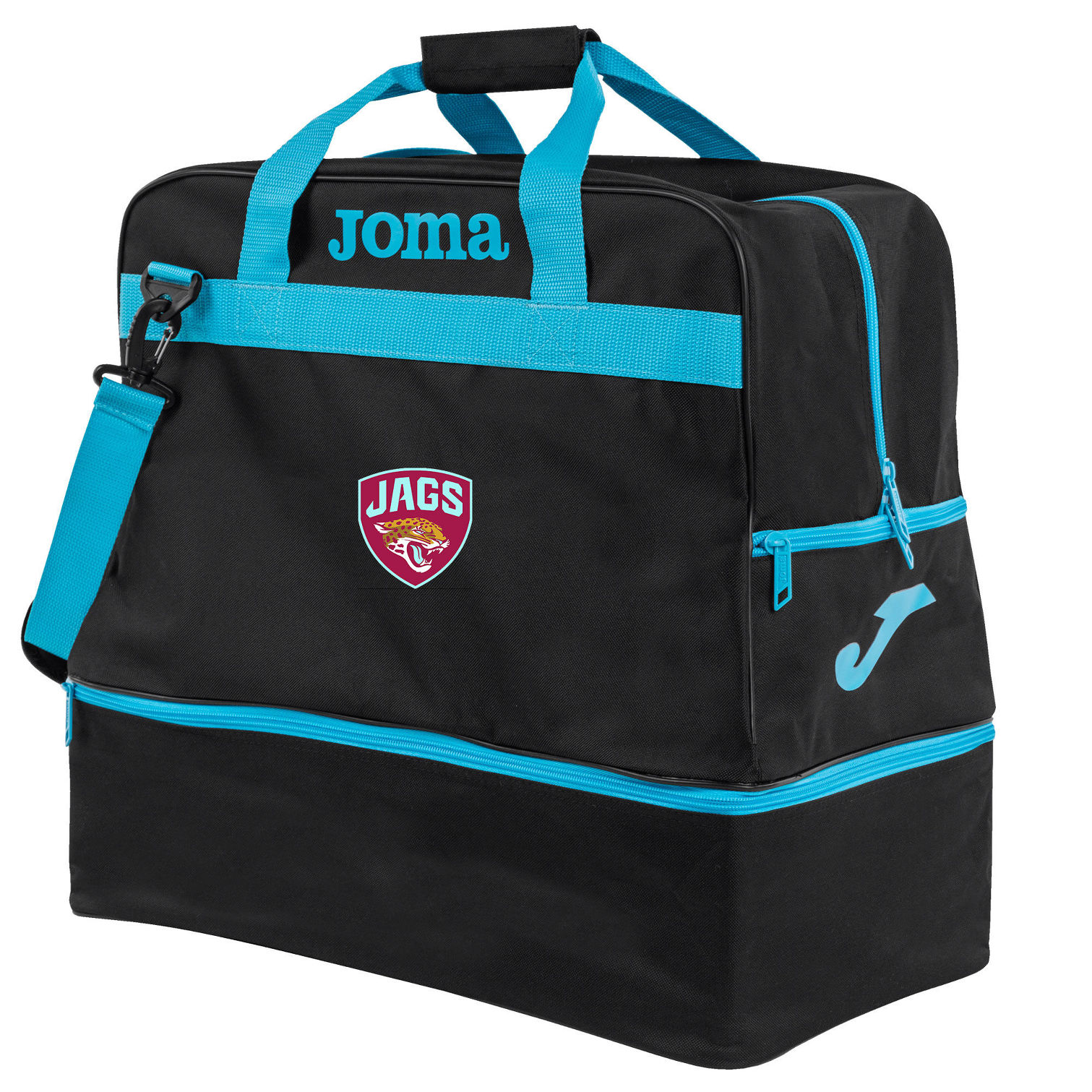 Bristol Jaguars Kit Bag Black-Fluorescent Turquoise