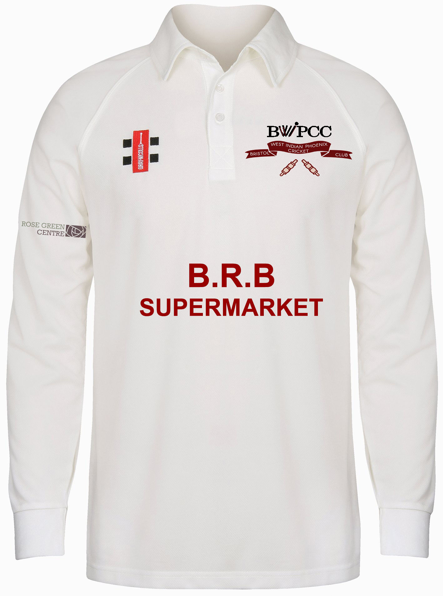 BWIPCC Gray Nicolls Matrix Long Sleeve Shirt - Ivory