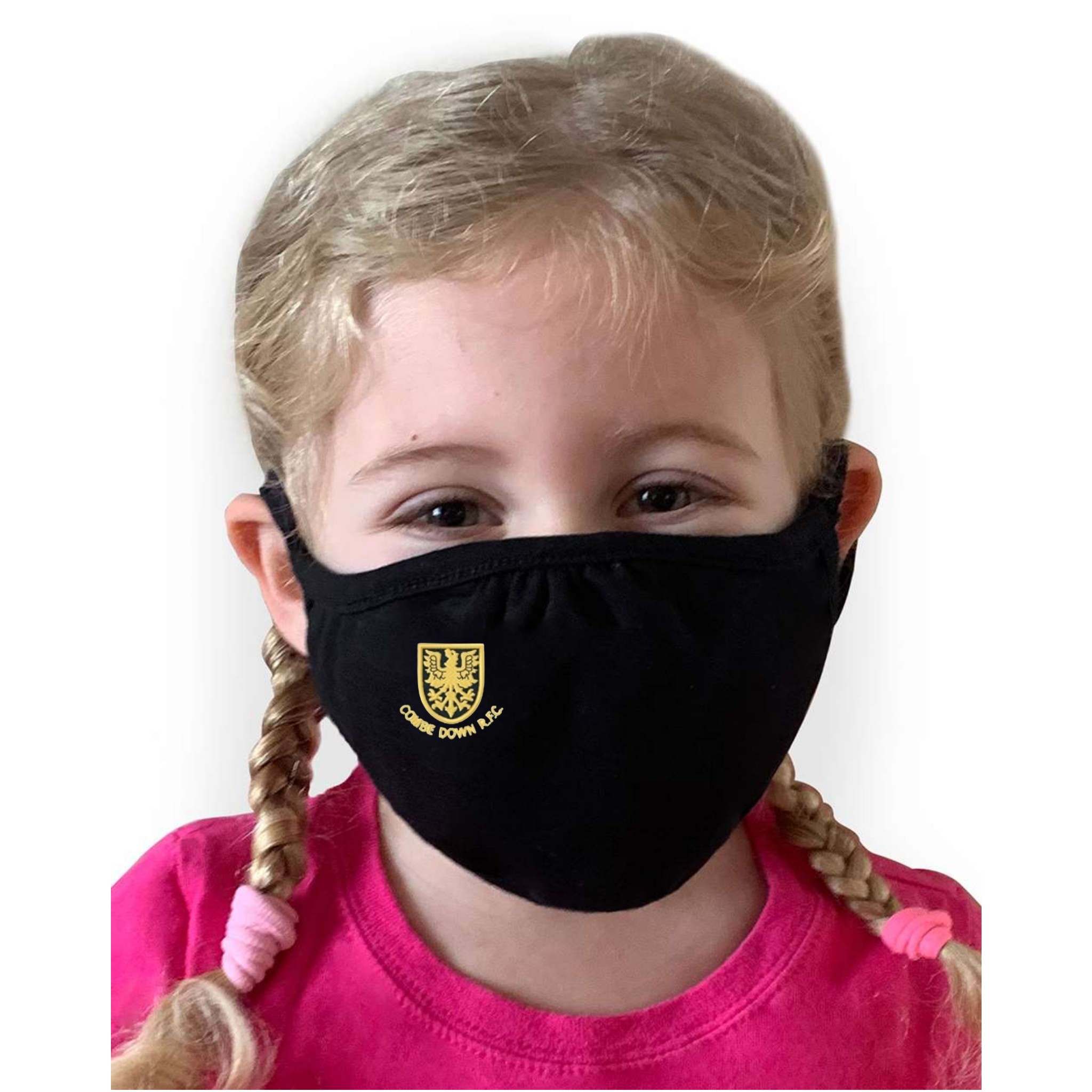 Combe Down RFC Gildan Childs Mask - Black