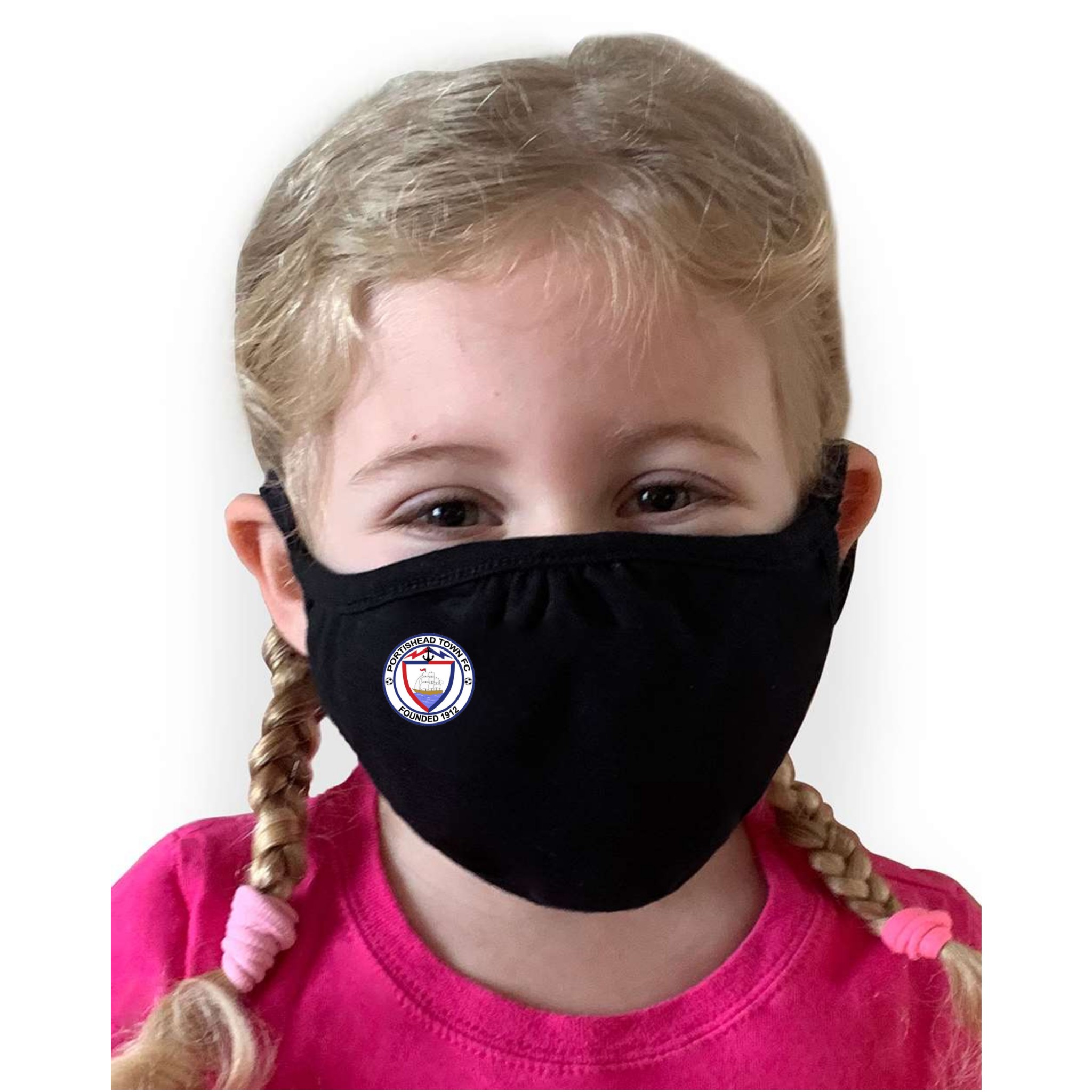 Portishead Town FC Gildan Childs Mask - Black
