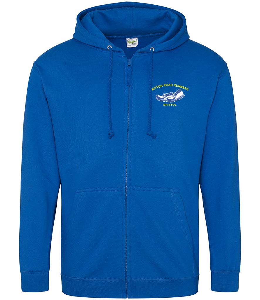 Bitton Road Runners Adult Zipped Hoodie - Royal
