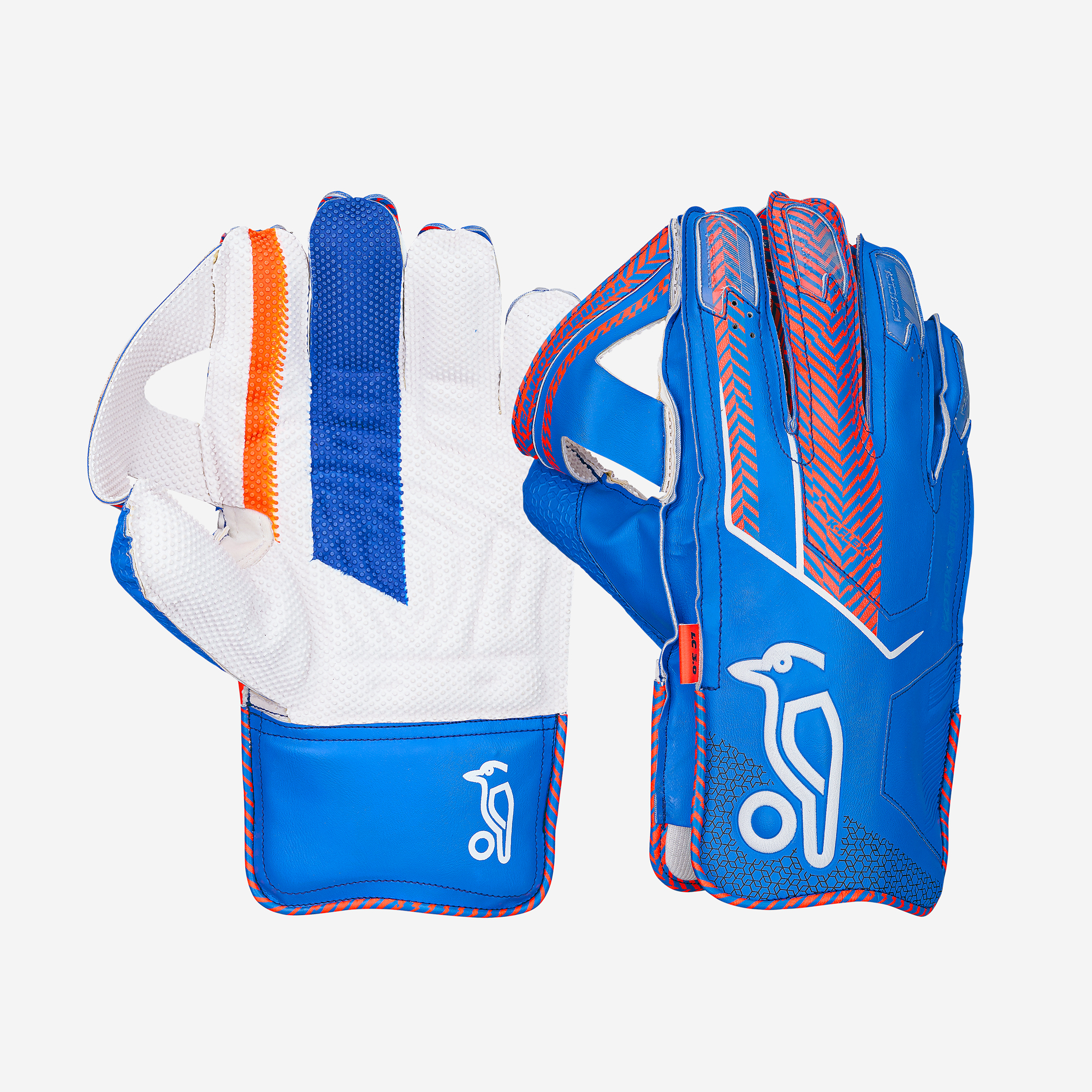 Kookaburra LC 3.0 Wicket Keeping Gloves - Blue/Orange