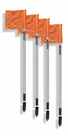 Diamond Arena Corner Pole Set