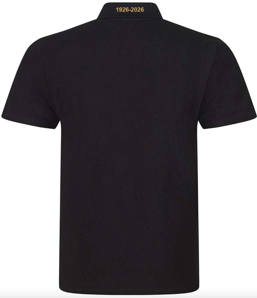 Bristol Harlequins 100 Year Anniversary S/S Polo - Black