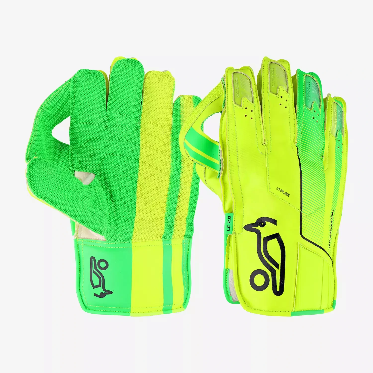 Kookaburra LC 2.0 Wicket Keeping Gloves - Yellow/Green