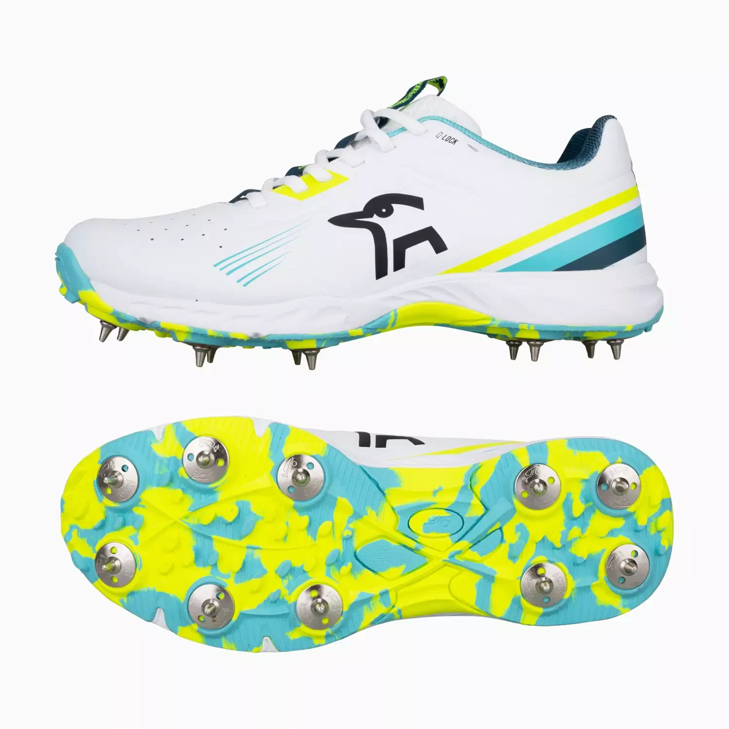 Kookaburra KC 3.0 Spikes - Aqua/Yellow
