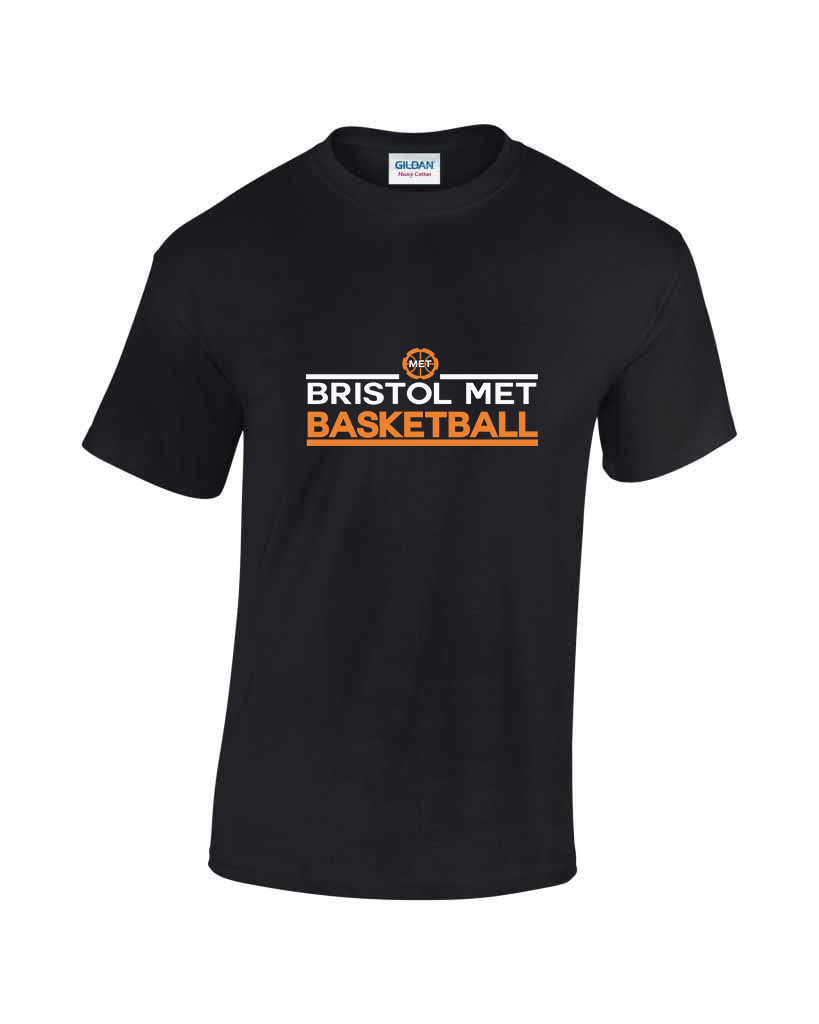 Bristol Met Basketball 1 Gildan Tee - Black
