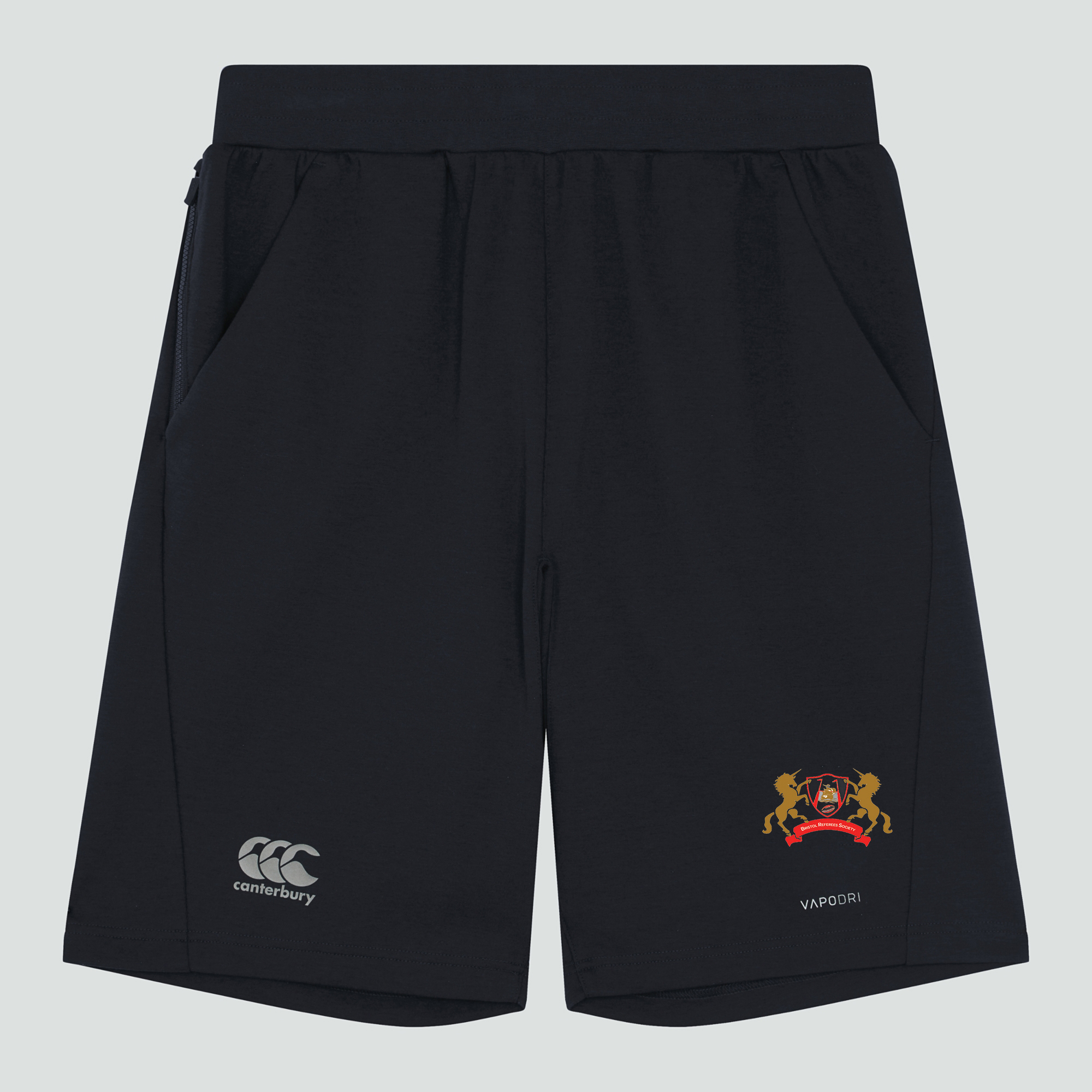 Bristol Ref CCC Fleece Short With Zip Pockets - Black