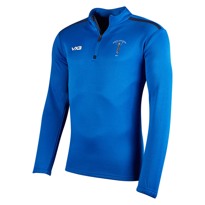Bristol Harlequins RFC VX3 Fortis 1/4 Zip - Navy/Royal
