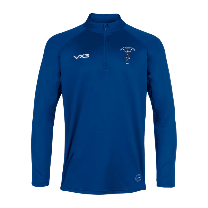 Bristol Harlequins RFC VX3 Youth Primus 1/4 Zip - Royal