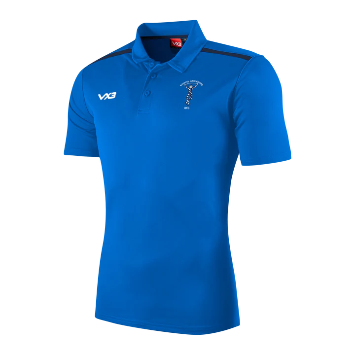 Bristol Harlequins RFC VX3 Fortis Polo - Navy/Royal