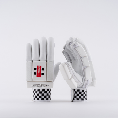 Gray Nicolls Heritage Ultimate 450 Batting Gloves - White
