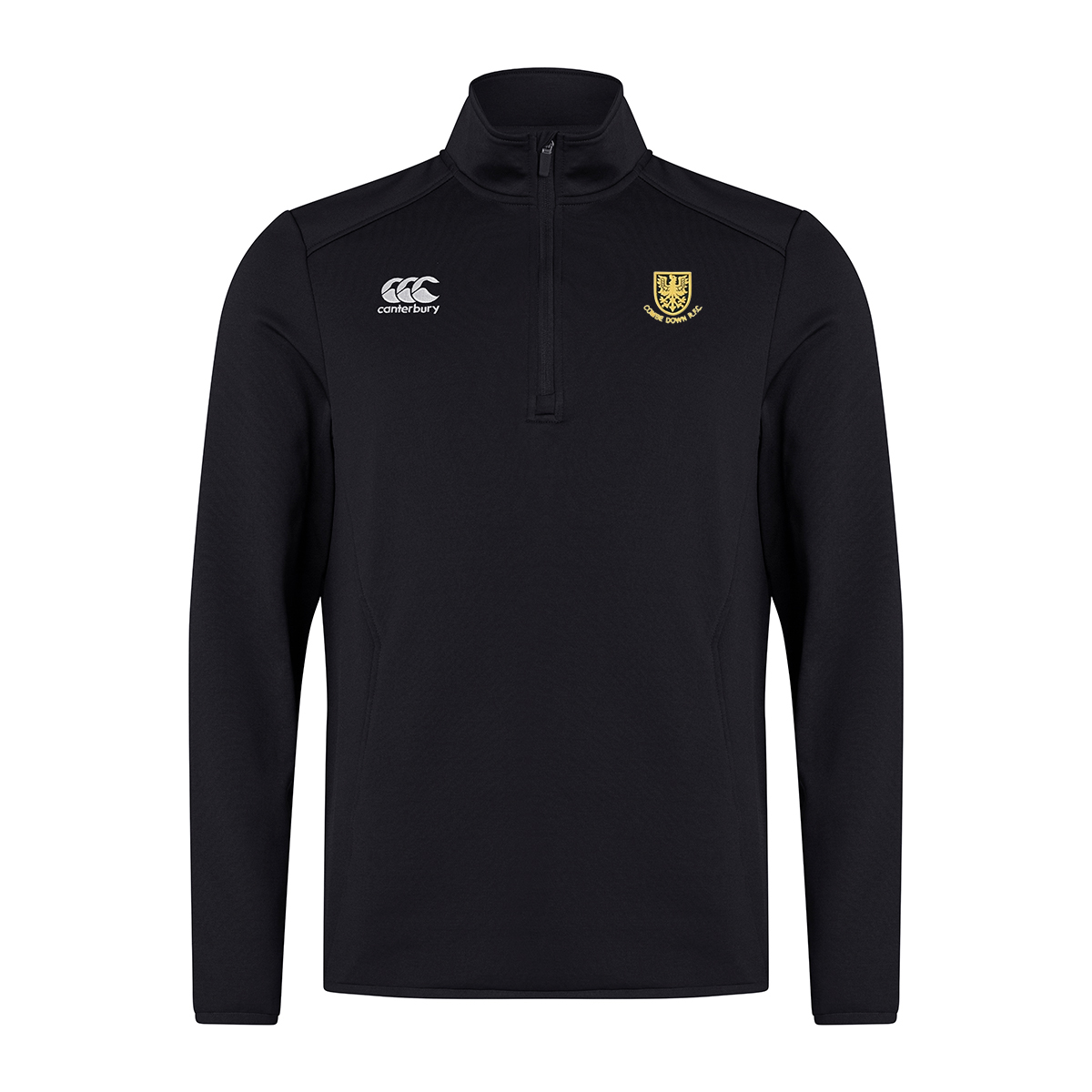 Youth Combe Down RFC CCC Club 1/4 Zip Midlayer - Black