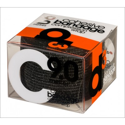 D3TAPE COHESIVE BANDAGE 50MM X 10M BLACK