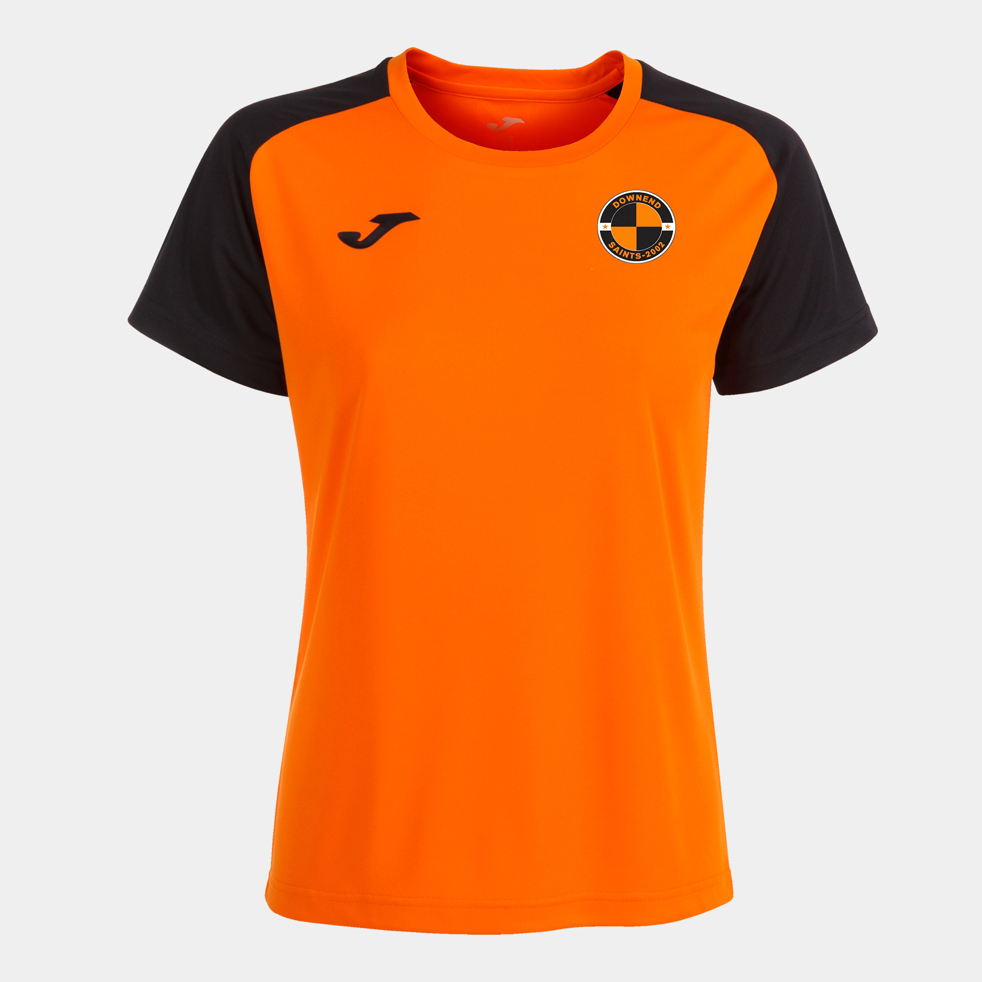 24/25 Downend Saints Home Match Shirt Joma Ladies Academy IV T-Shirt - Orange/Black