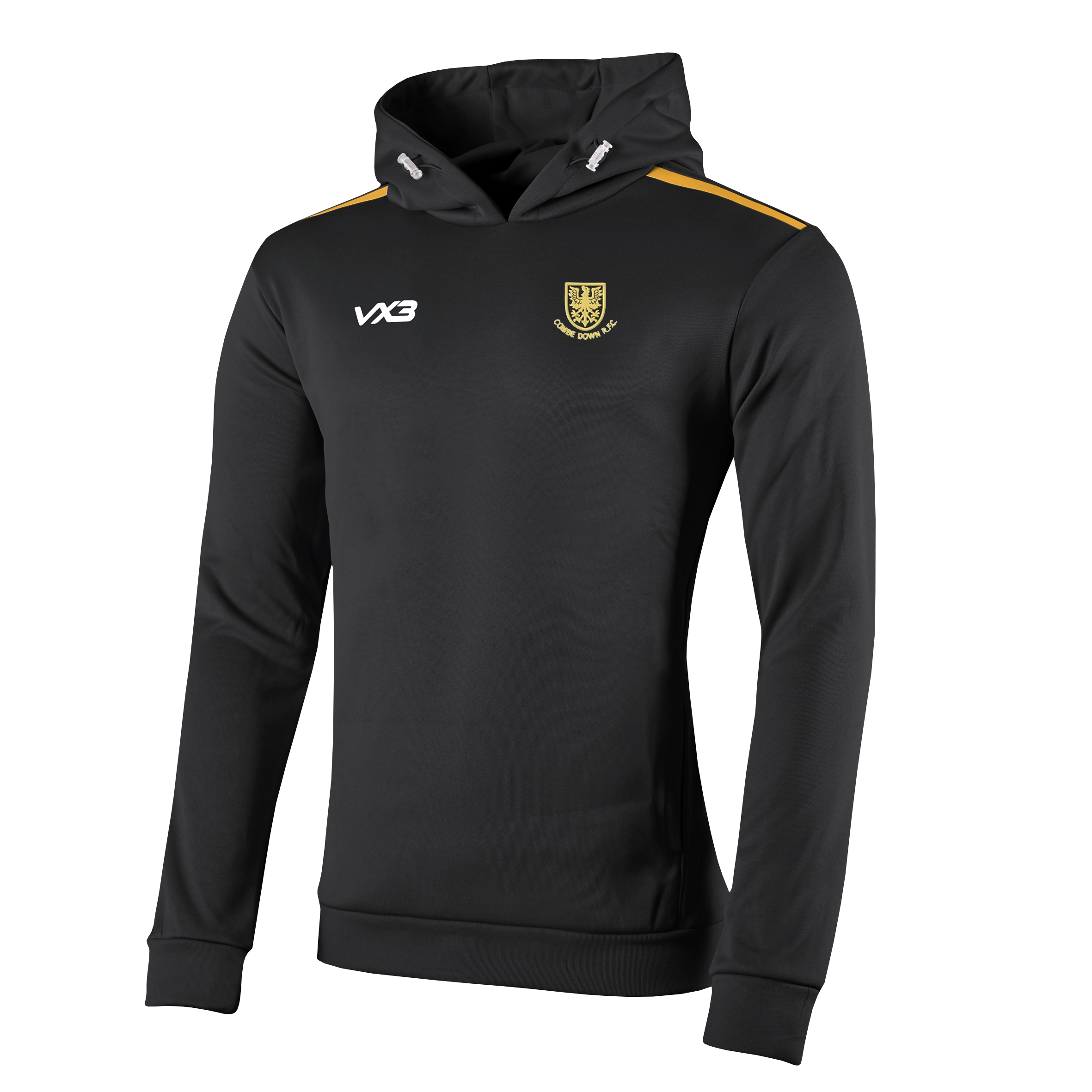 Combe Down RFC VX3 Fortis Hoodie - Black/Amber