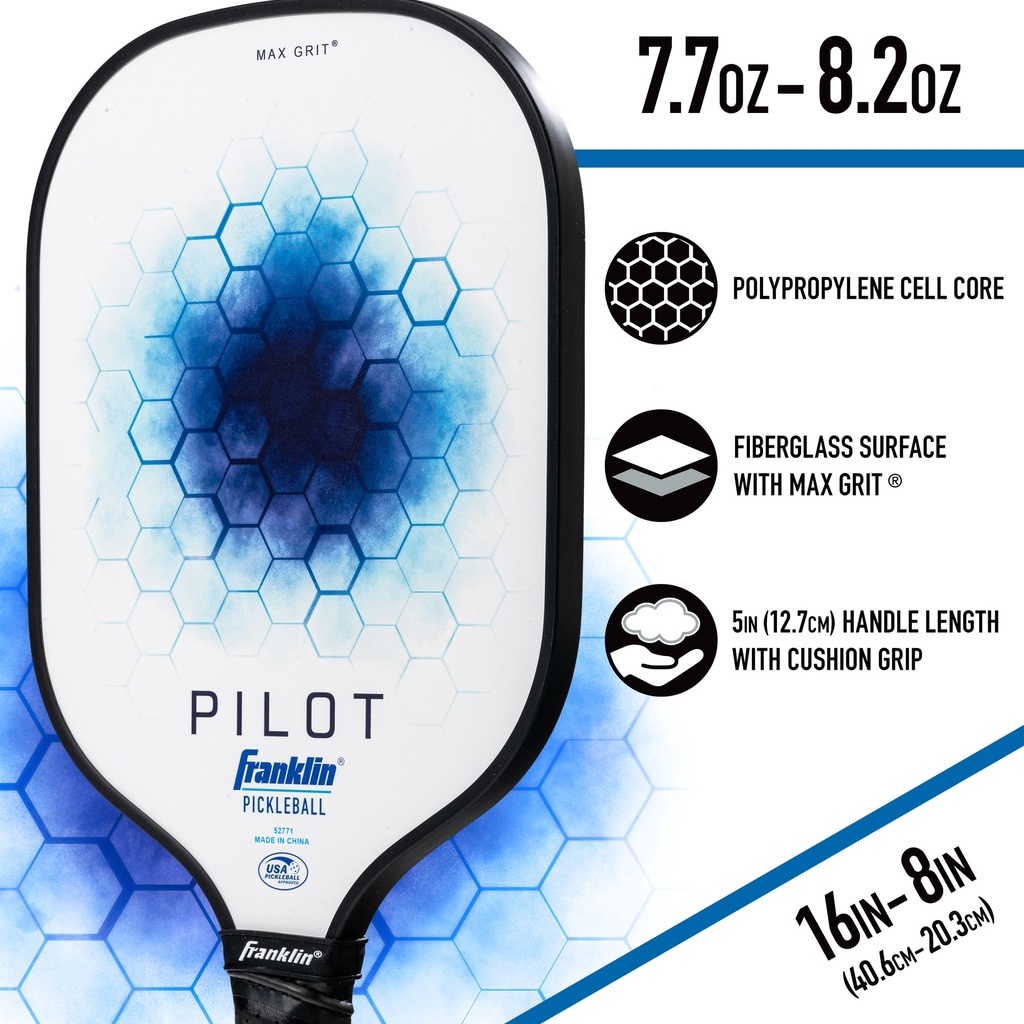 Franklin Pilot Pickleball Paddle - White/Blue