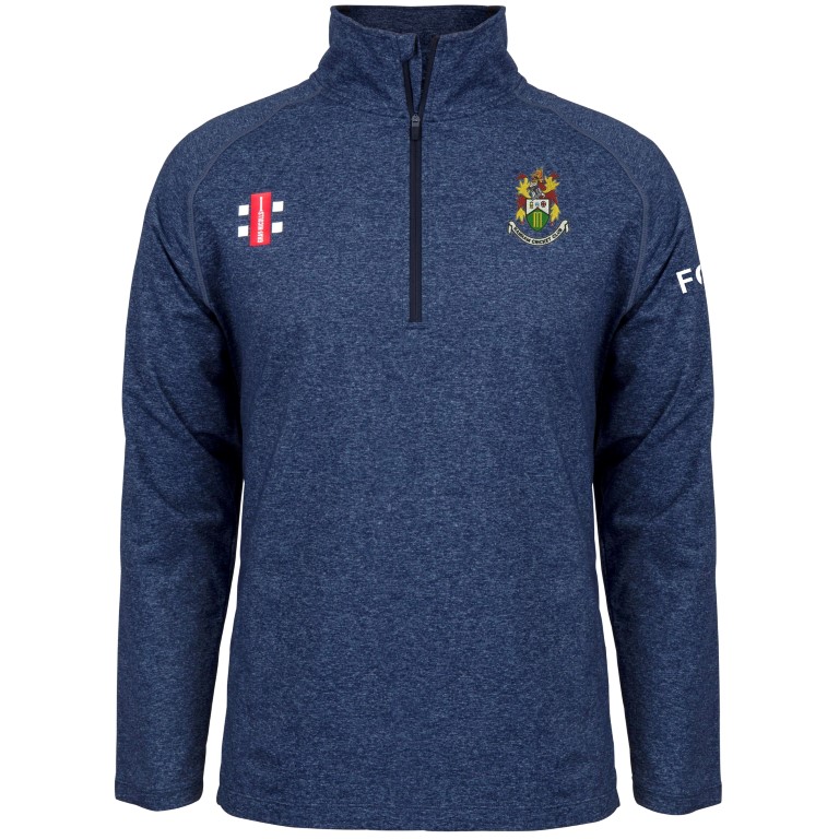 Hanham CC Gray Nicolls Velocity Midlayer 1/4 Zip - Navy