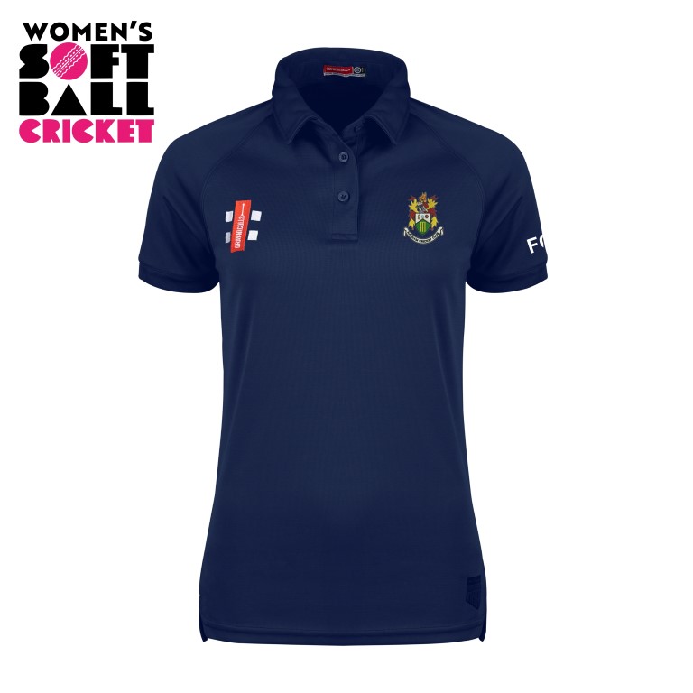 Hanham CC Gray Nicolls Womens Matrix V2 Polo Shirt - Navy