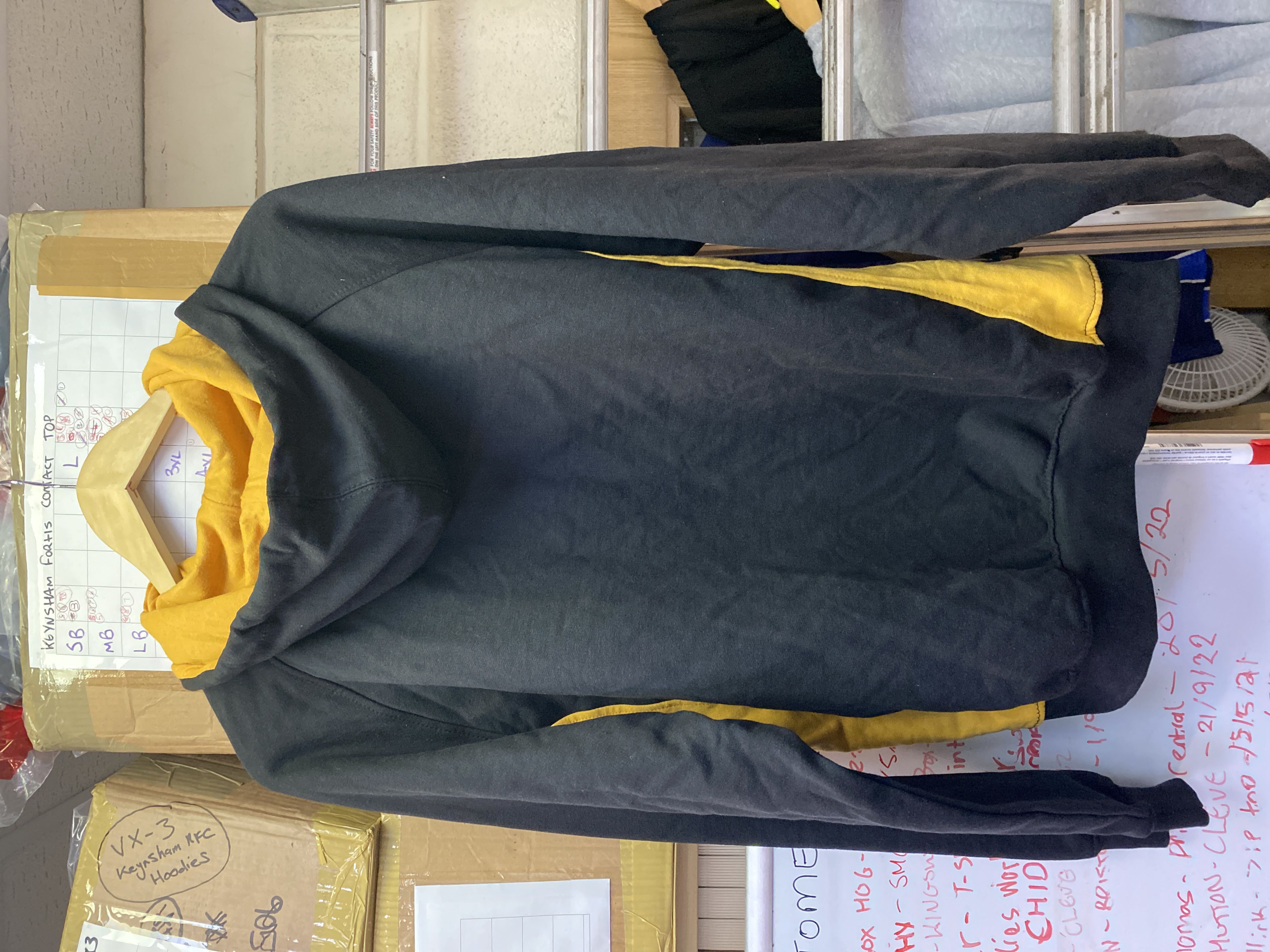 Clearance Team Hoodie - Amber drawstring