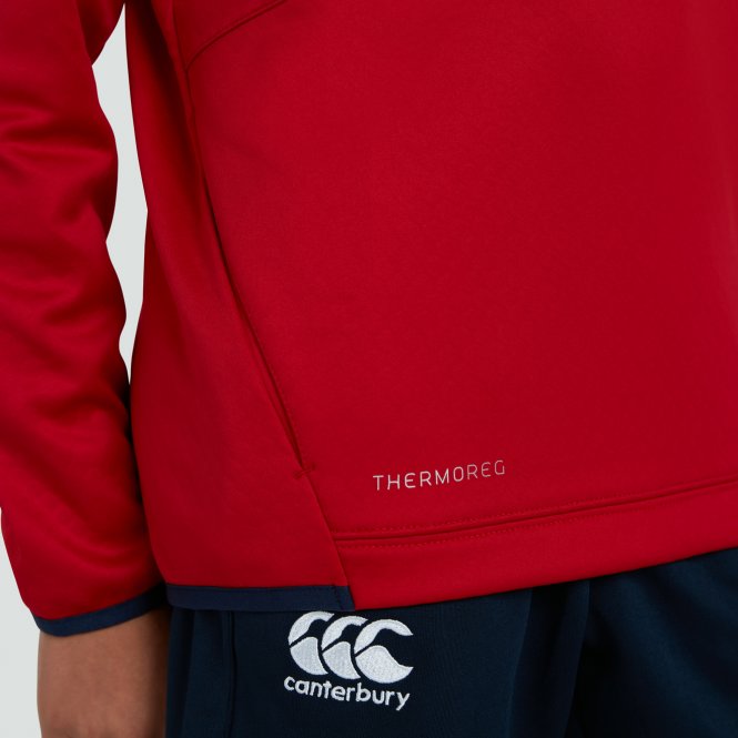 Canterbury Lions Juniors 1/4 Zip Fleece - Red