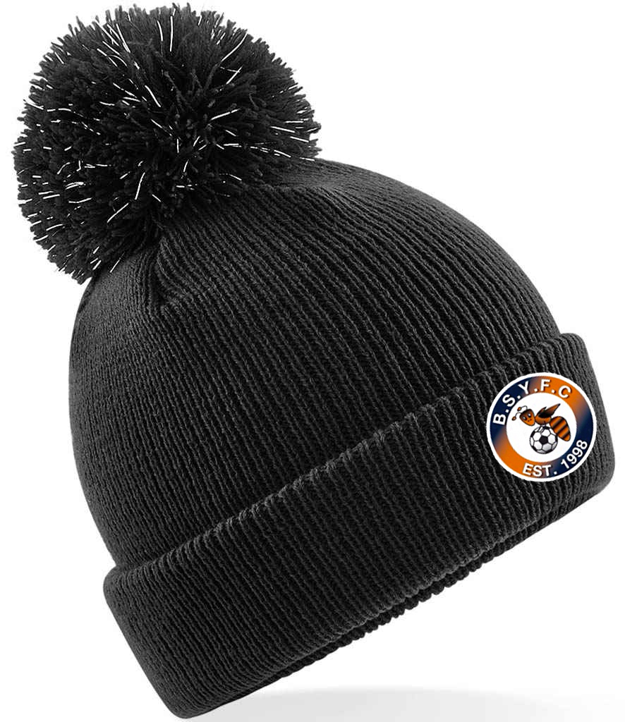 BSYFC Junior Bobble Hat - Black