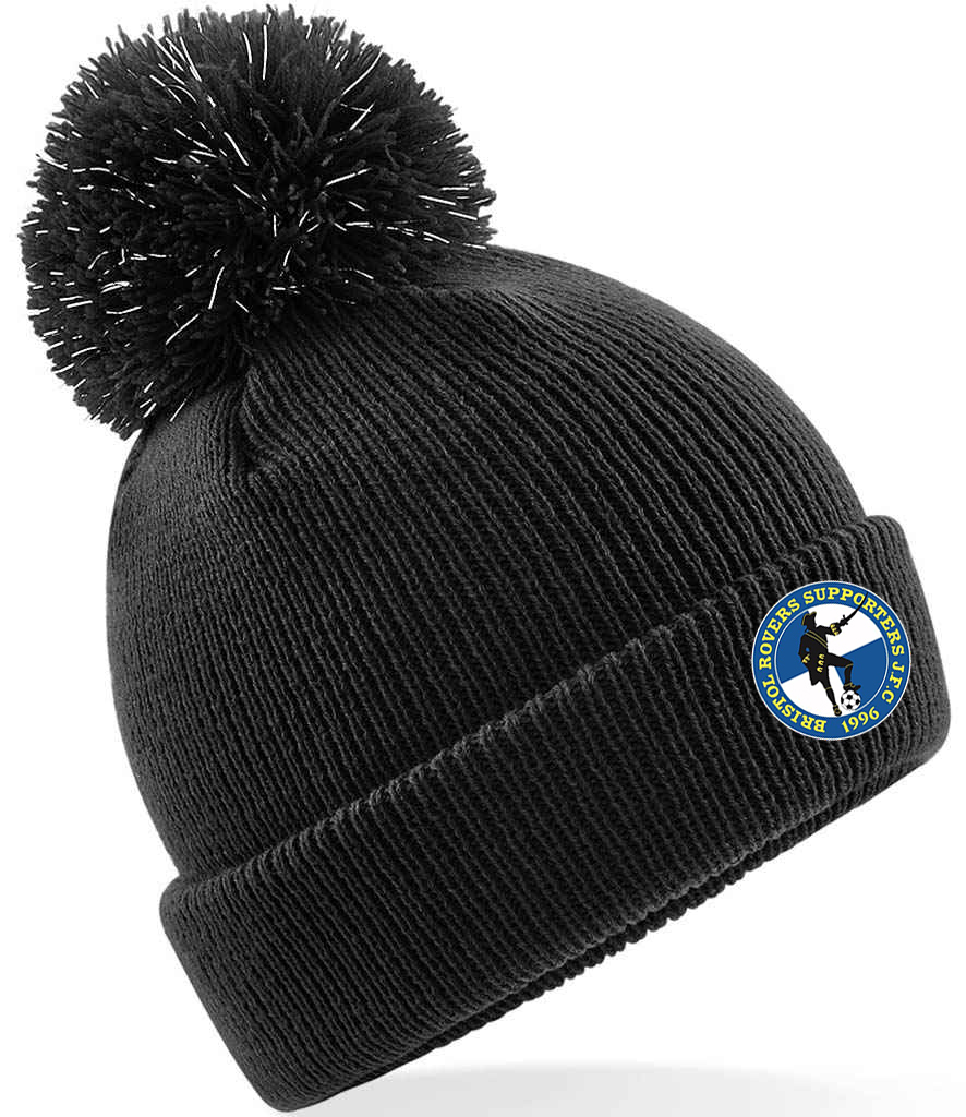 Bristol Rovers Supporters Reflective Beanie Kids - Black