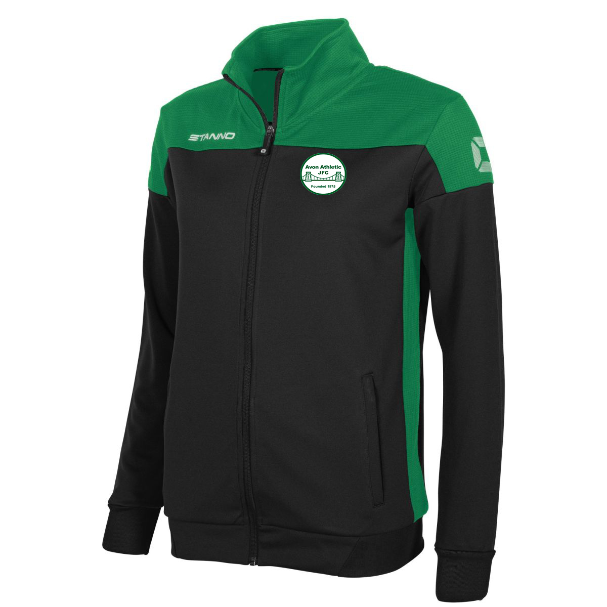 Avon Athletic Stanno Pride Full Zip Top Ladies - Black/Green