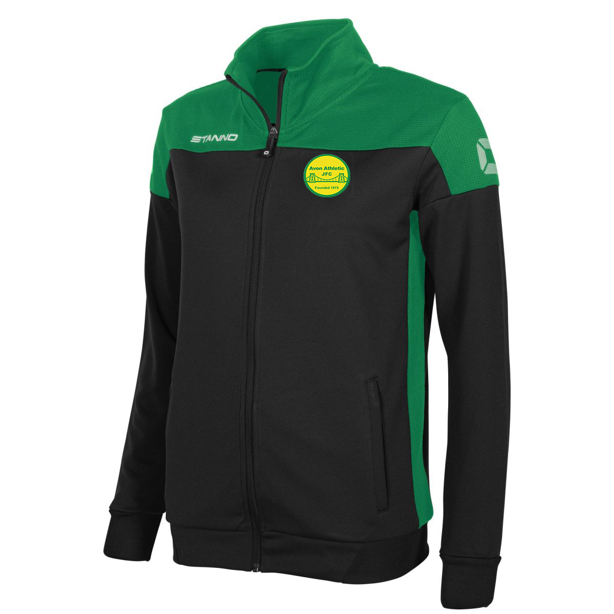 Avon Athletic Stanno Pride Full Zip Top Ladies - Black/Green