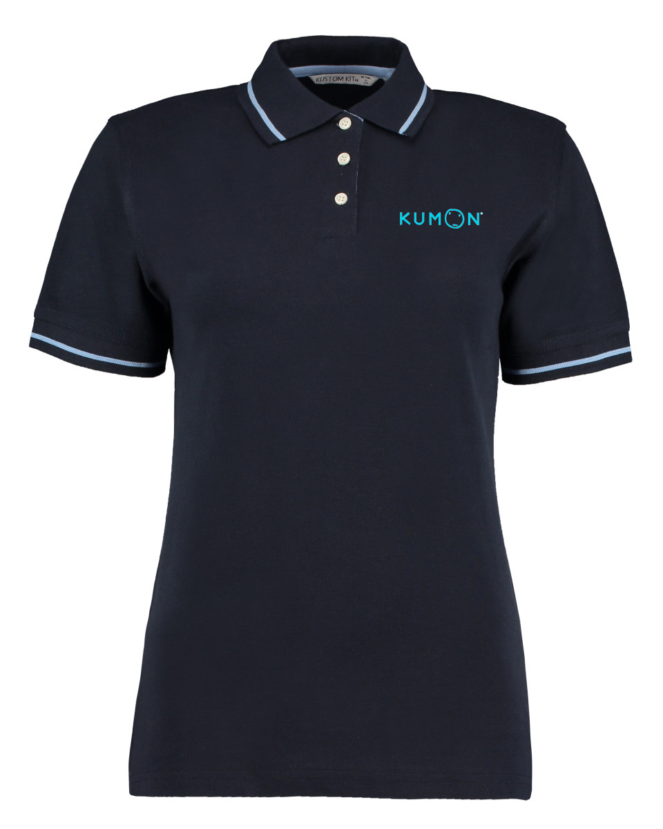 Kumon Contrast Polo Shirt Ladies