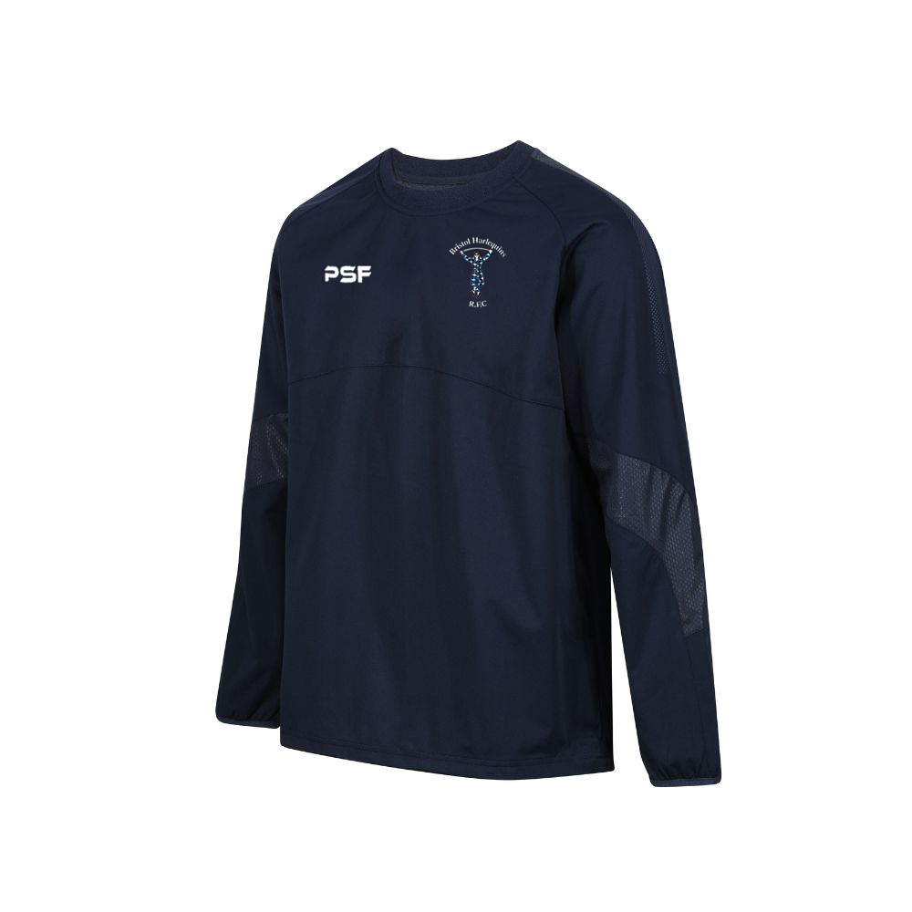 Bristol Harlequins RFC Edge Contact Top - Navy