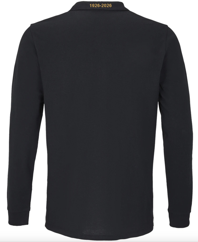 Bristol Harlequins 100 Year Anniversary L/S Polo - Black