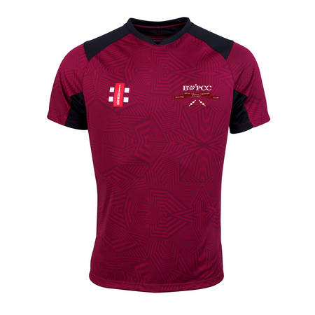 BWIPCC Gray Nicolls Pro T20 S/S Shirt - Maroon/Black