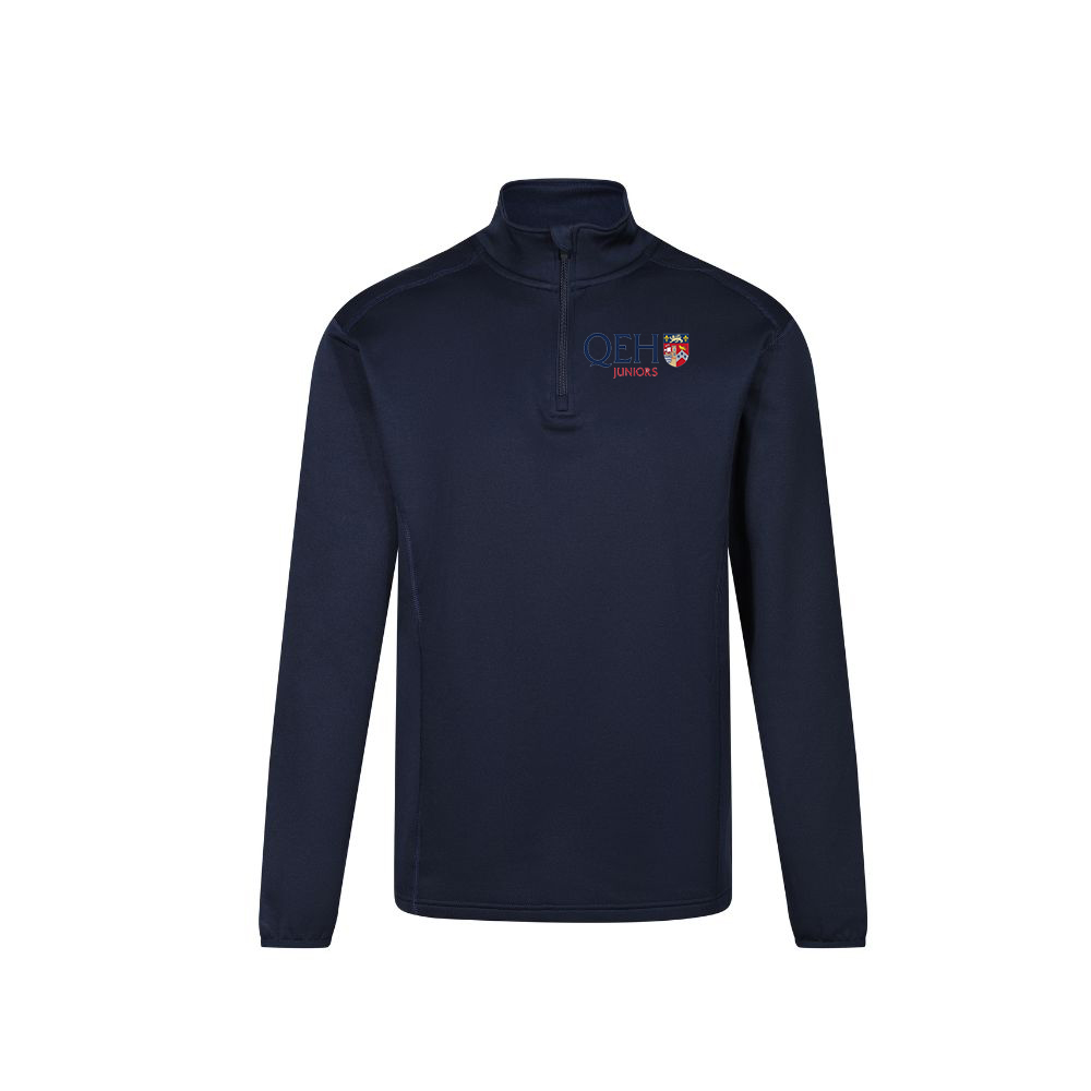 QEH Chadwicks 1/4 Zip - Navy (Bristol or Juniors logo option)