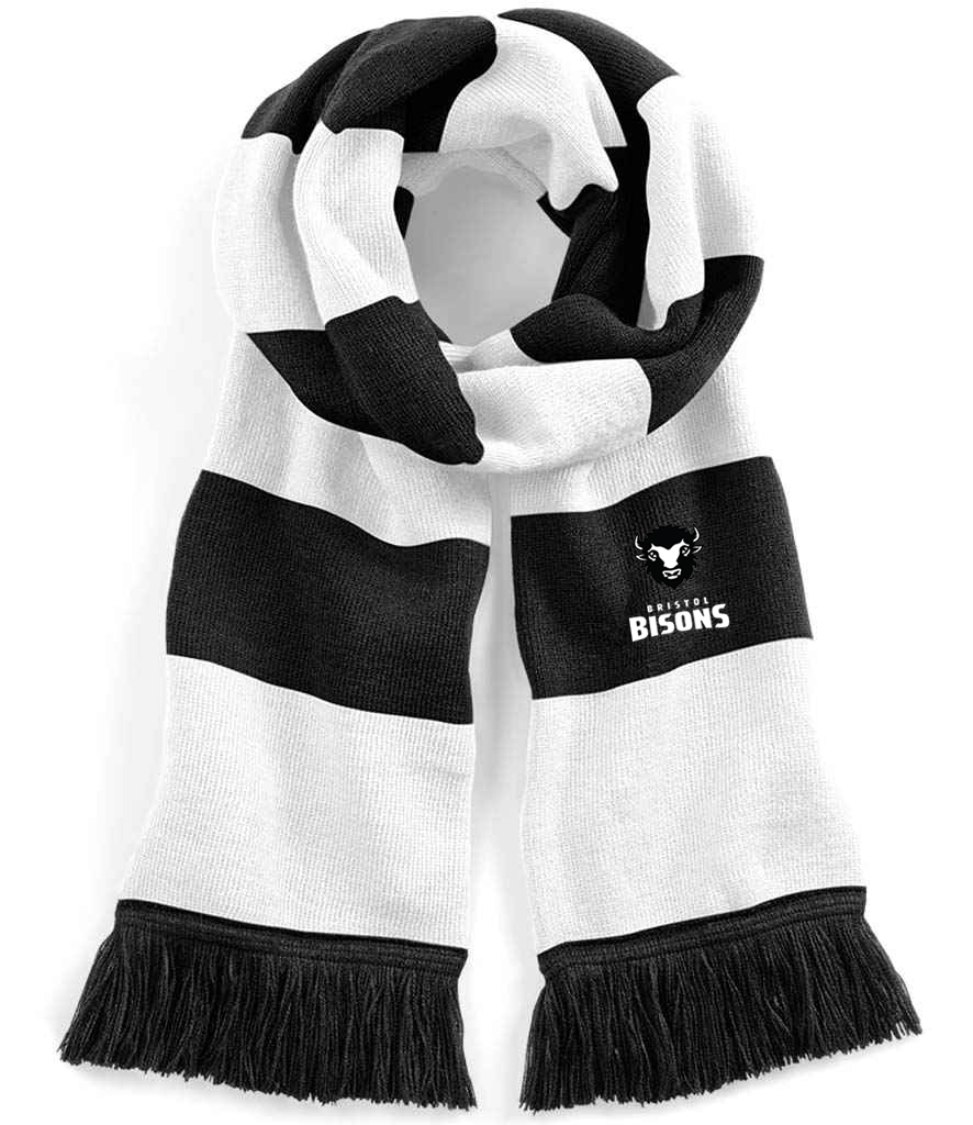 Bristol Bisons RFC Scarf - Black/White