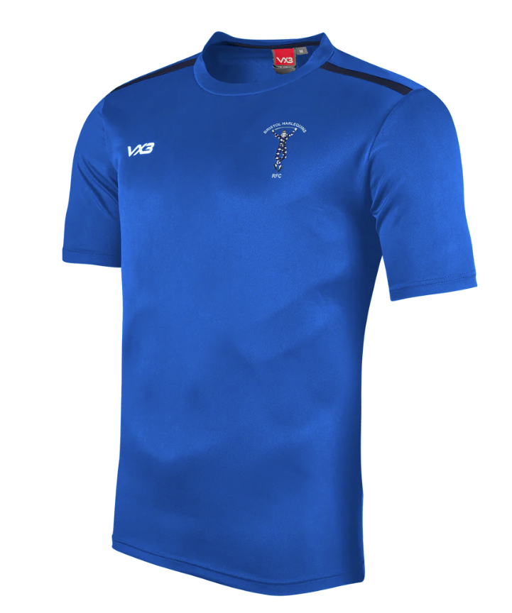 Bristol Harlequins RFC VX3 Fortis Tee - Navy/Royal