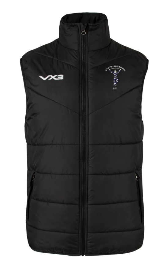 Bristol Harlequins RFC VX3 Ventus Gilet - Black