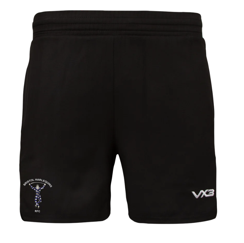 Bristol Harlequins RFC VX3 Ludus Gym Shorts - Black